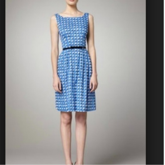 kate spade blue and white dress